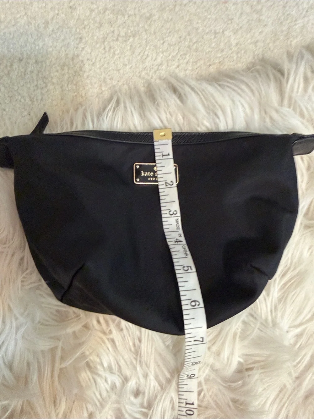 kate spade Black Nylon Cosmetic Pouch/clutch